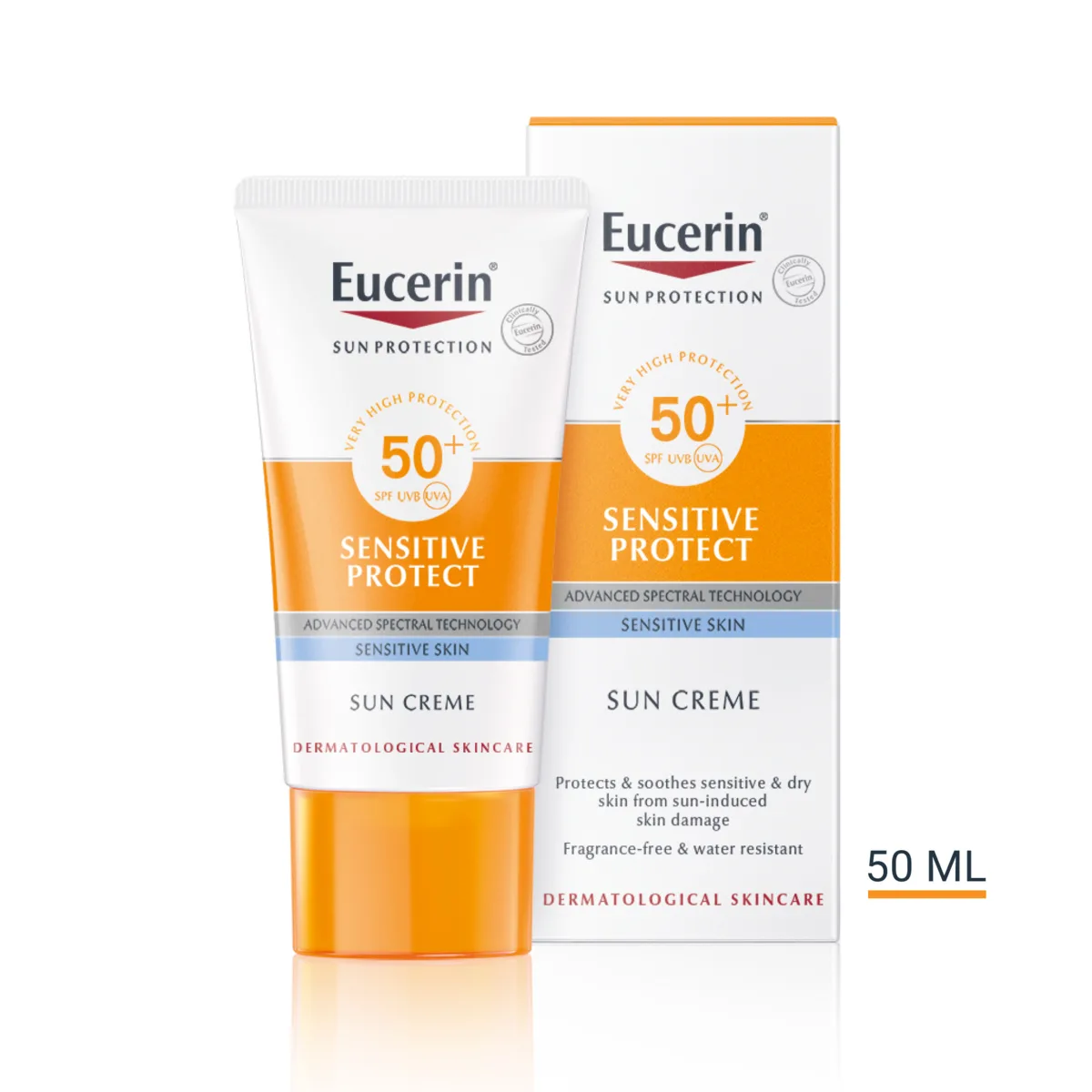 Eucerin Sensitive Protect Face Sun Cream SPF50+ 50ml - Image 4