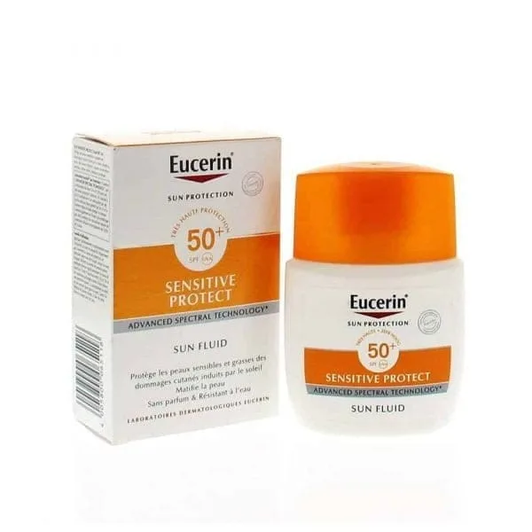 Eucerin Sensitive Protect Sun Fluid Facial Sunscreen SPF50+ 50ml