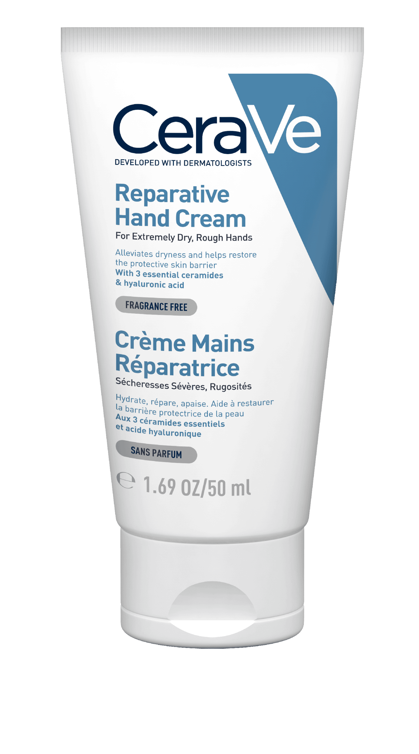 3337875597319_CeraVe_ReparativeHandCream_1.69oz_TUBE_GP1_FRONT CeraVe Reparative Hand Cream 50ml - Image 1
