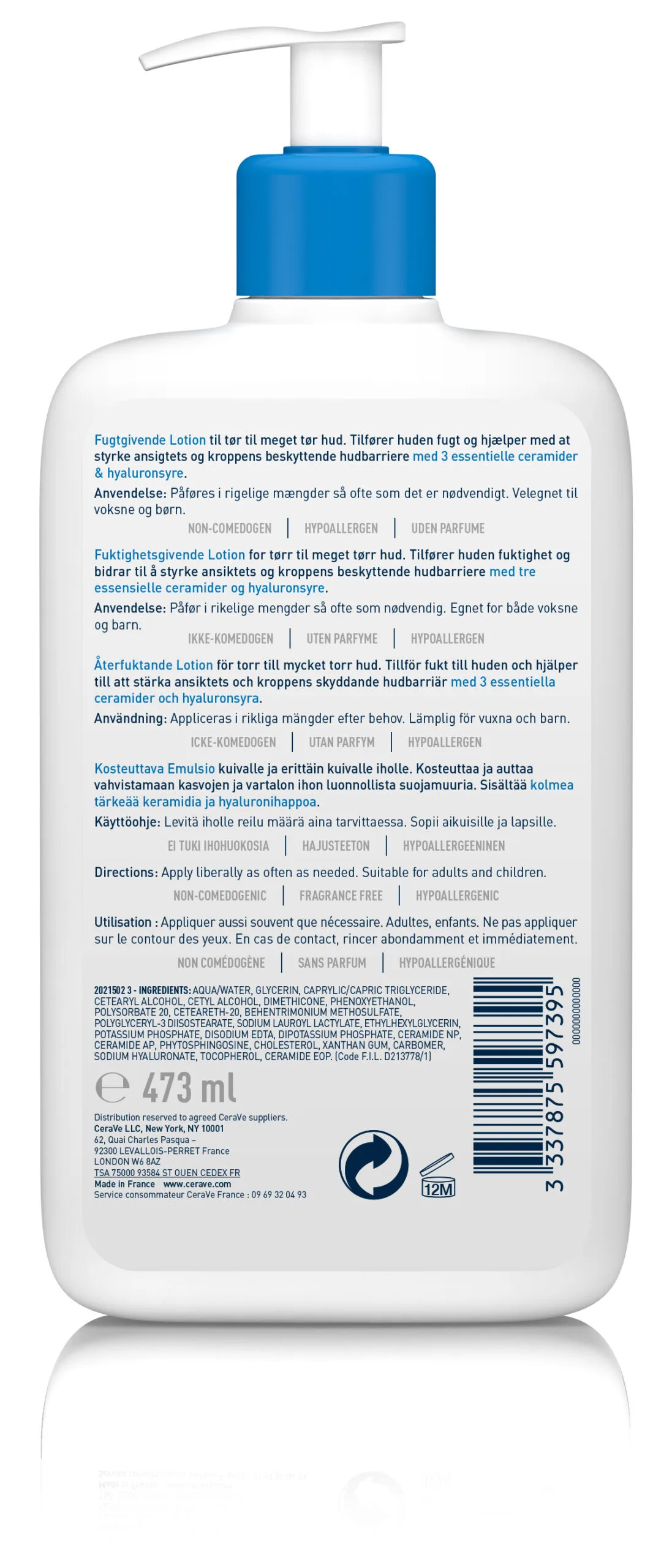 CeraVe Moisturising Lotion 473ml - Image 3