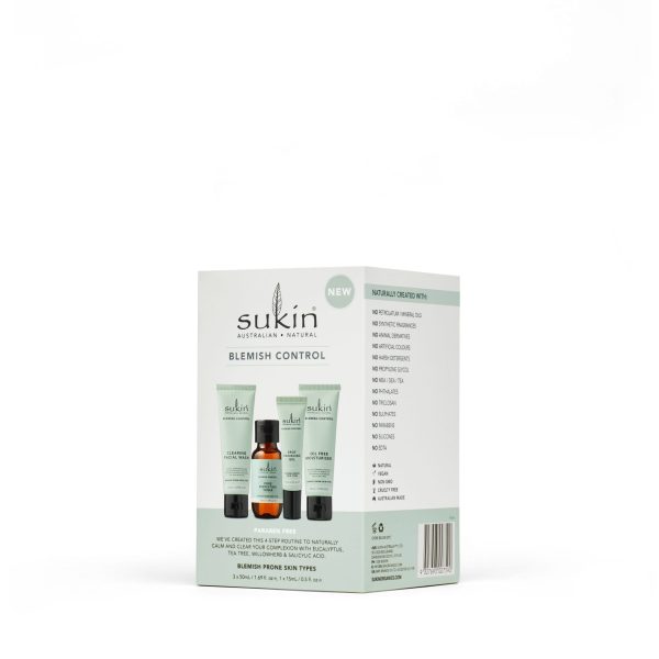SUKIN BLEMISH CONTROL KIT - 3 x 50ml, 1 x 15ml