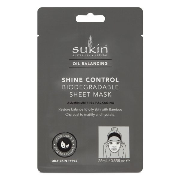 SUKIN OIL BALANCING SHINE CONTROL SHEET MASK SACHET X 8 - Sachx8