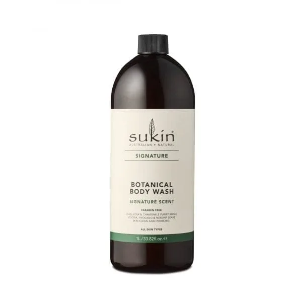SUKIN BOTANICAL BODY WASH - 1 litre
