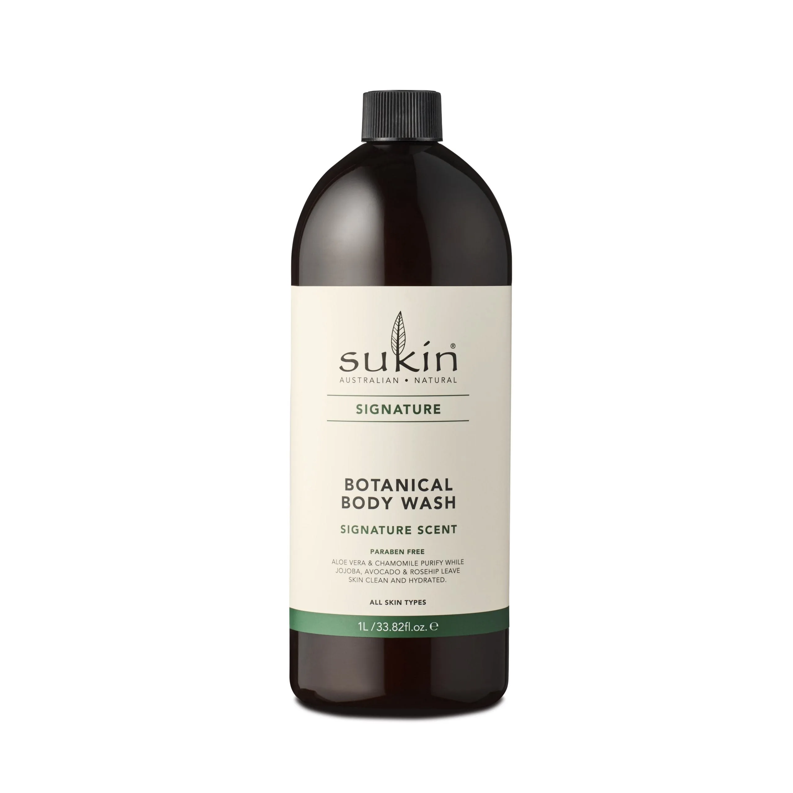 SUKIN BOTANICAL BODY WASH - 1 litre - Image 1