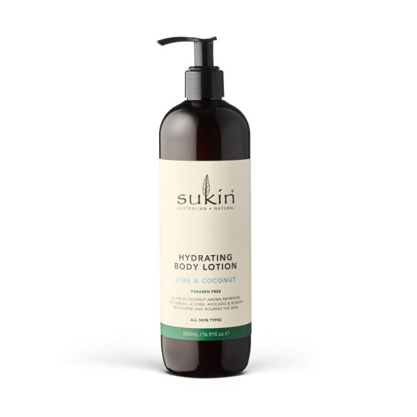 SUKIN HYDRATING BODY LOTION - LIME AND COCONUT - 500ml