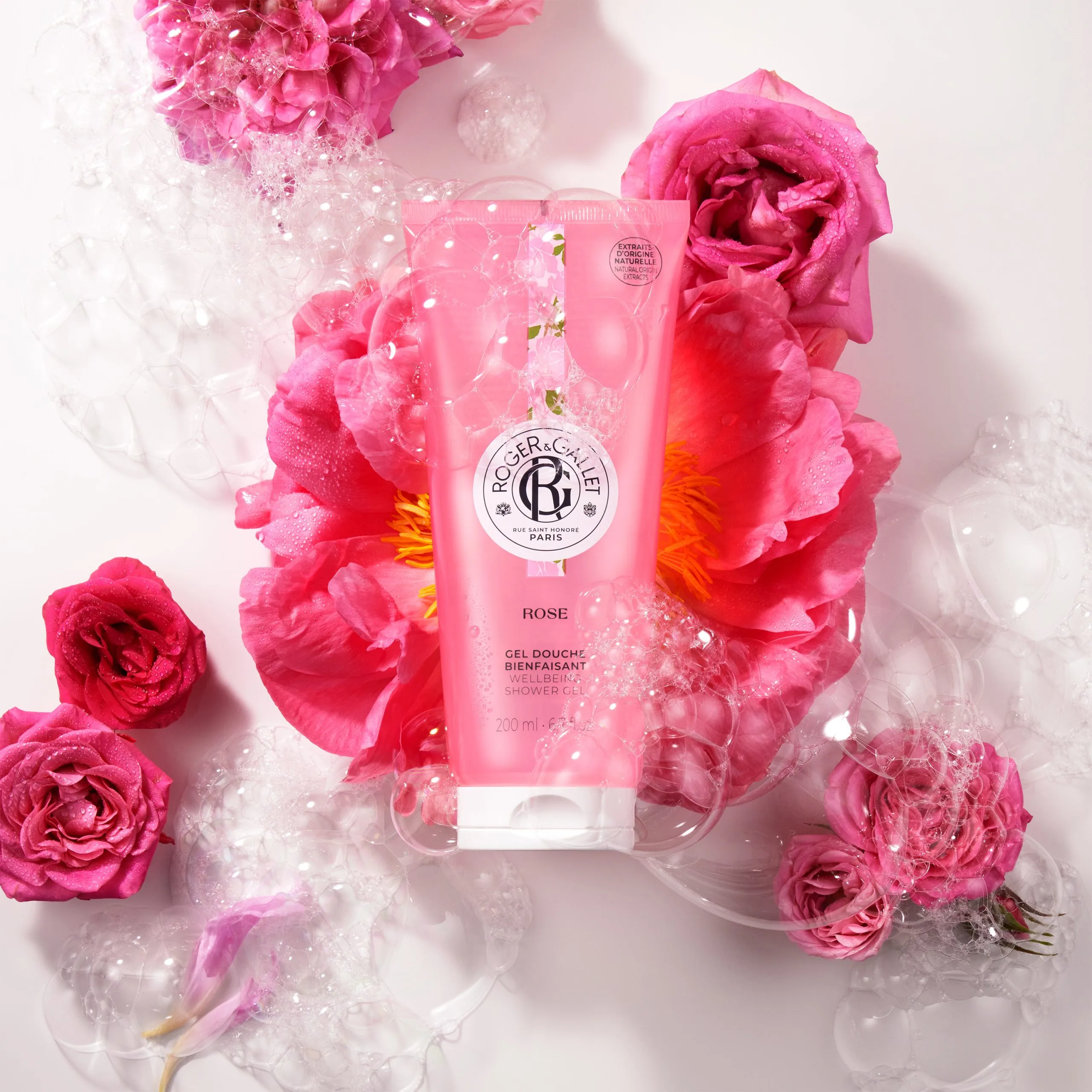 Roger & Gallet Rose Shower Gel 200ml - Image 3