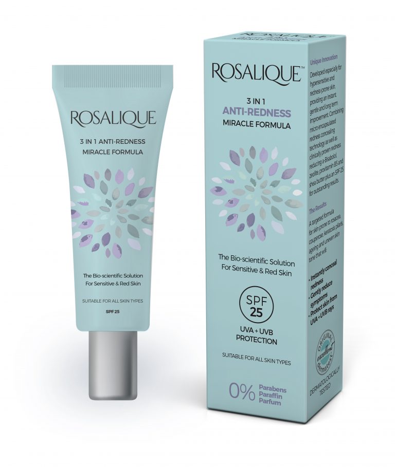 Rosalique 3 in 1 Anti-Redness Miracle Formula SPF 50 available online or in-stiore - www.vitaltone.co.uk