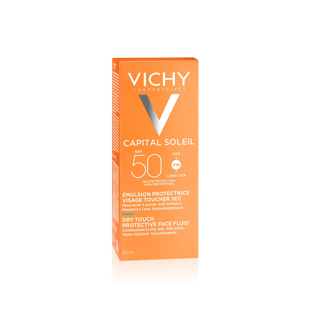 Vichy Capital Soleil Dry Touch Invisible Mattifying Face Fluid SPF50 for All Skin Types 50ml - Image 2