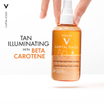 Vichy Capital Soleil Tan Illuminating Sun Protection Water Spray SPF50 for All Skin Types 200ml - Image 3