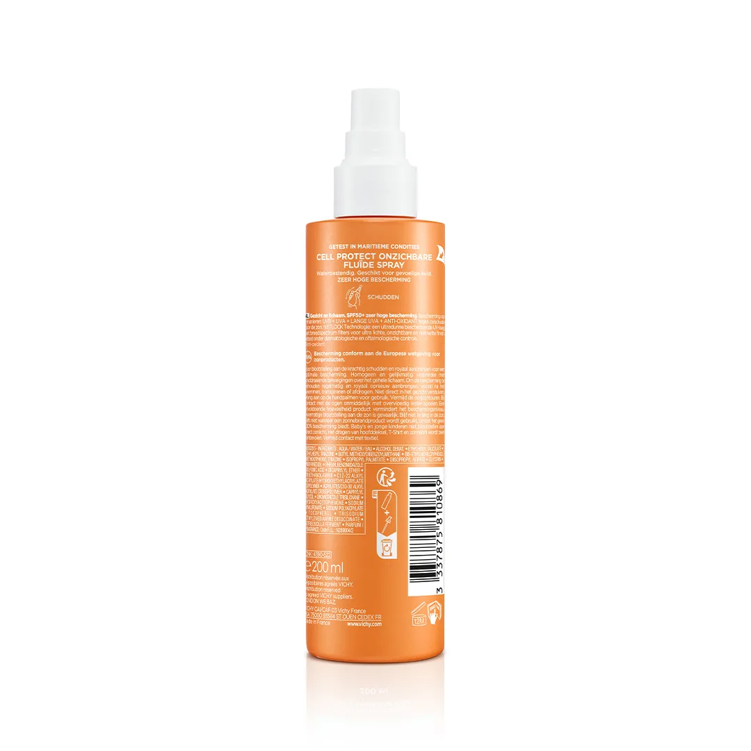 Vichy Capital Soleil Cell Protect Invisible UV Sun Protection Spray SPF50+ 200ml - Image 2