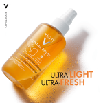Vichy Capital Soleil Tan Illuminating Sun Protection Water Spray SPF50 for All Skin Types 200ml - Image 5
