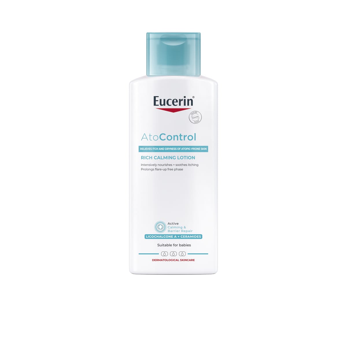 UK_en_ECN_63366_AtoControl_Lotion_250ml_04_24_PS_2000x2000-eCom1200x1200_72dpi Eucerin AtoControl Rich Calming Lotion (250ml) - Image 1