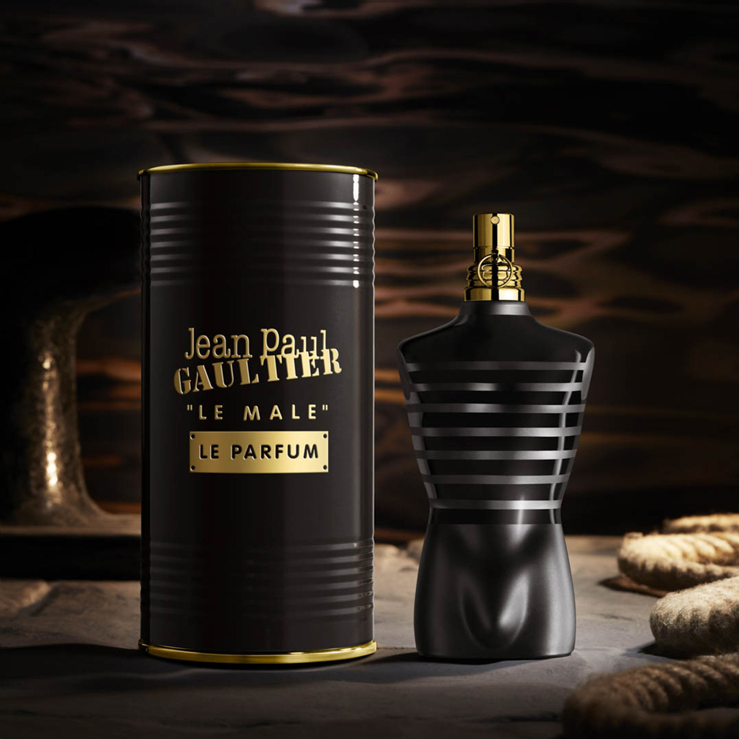 Jean Paul Gaultier Le Male Le Parfum 2 Pcs Set For Men: 2.5 Edp Intense Sp  + 0.34 Edp Intense Sp 