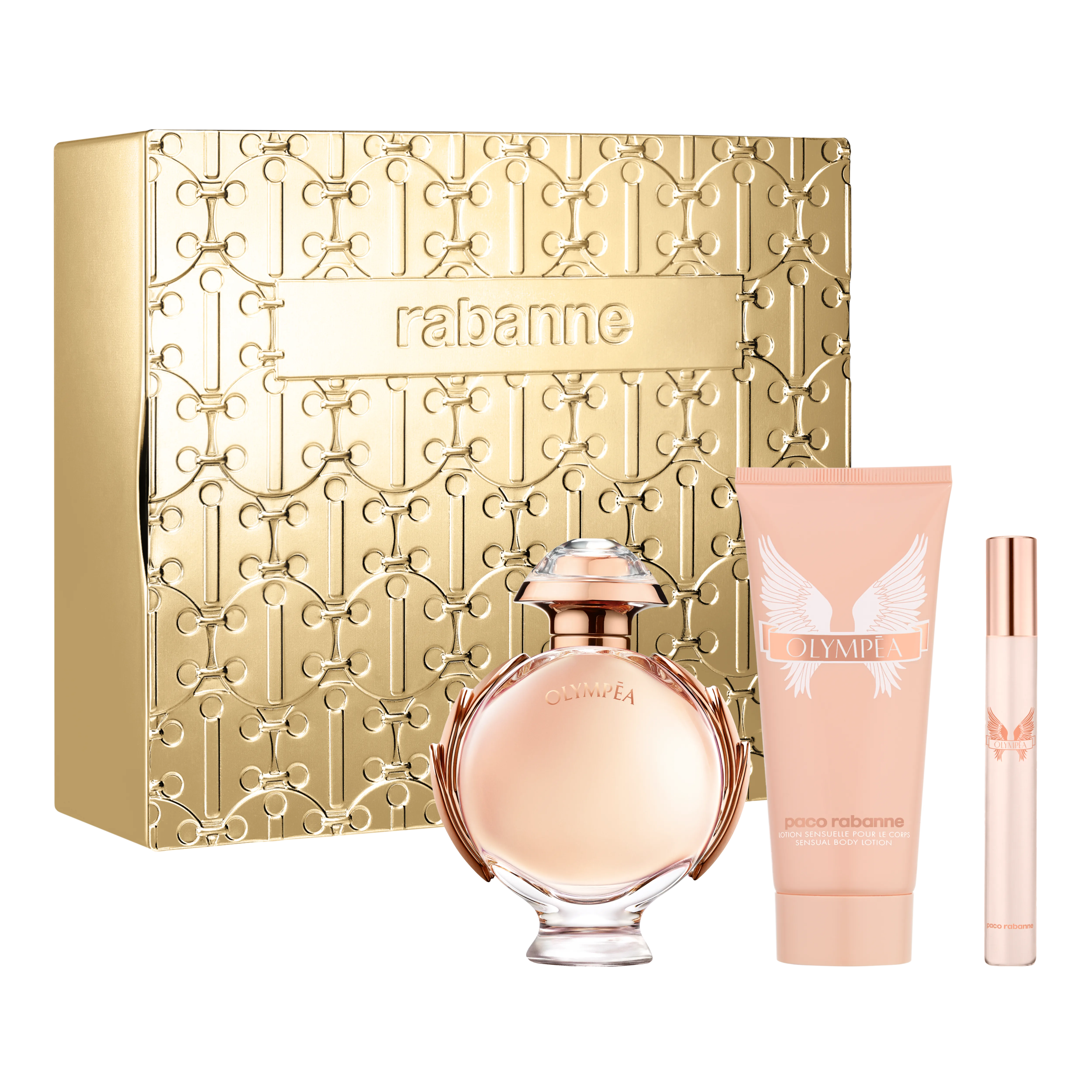 Paco Rabanne Olympea Eau De Parfum 80ml Body Lotion 100ml Travel - Main Image