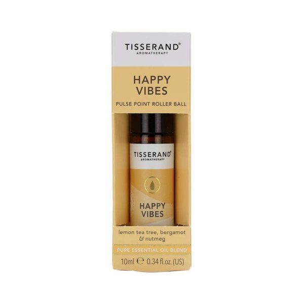 Tisserand HAPPY VIBES Pulse Point Roller Ball(Lemon Tea Tree, Bergamot & Nutmeg)
