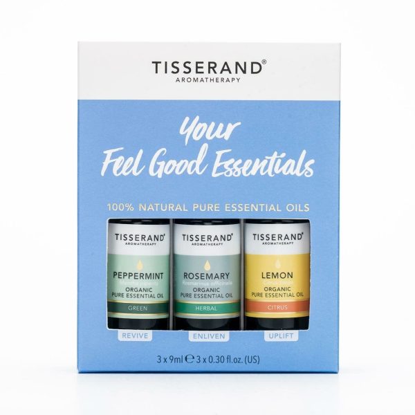 Tisserand "Your Feel Good Essentials Kit 3x9ml oils (Peppermint, Rosemary & Lemon)"