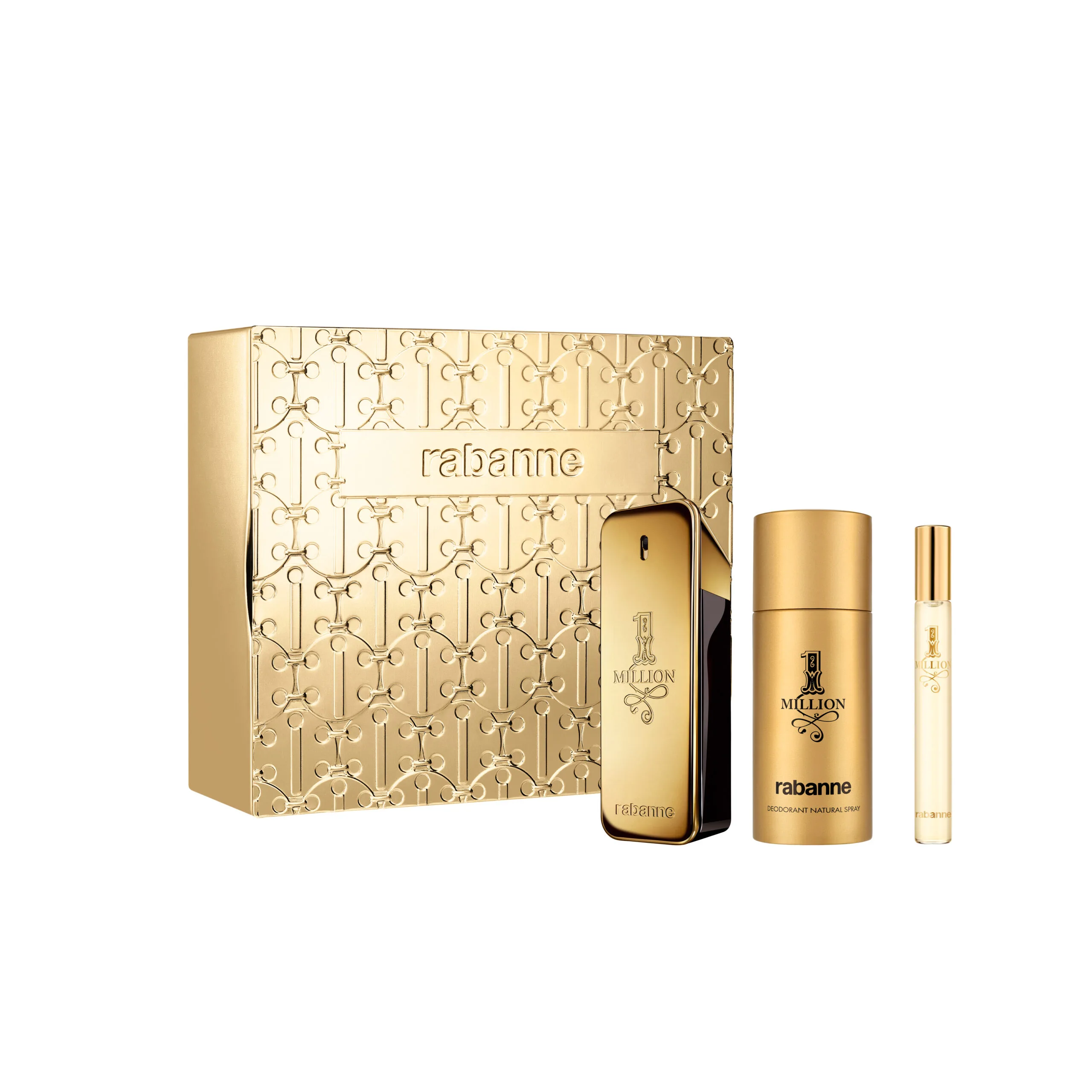 Rabanne Million Eau De Toilette 100ml, Deodoant 150ml, Travel