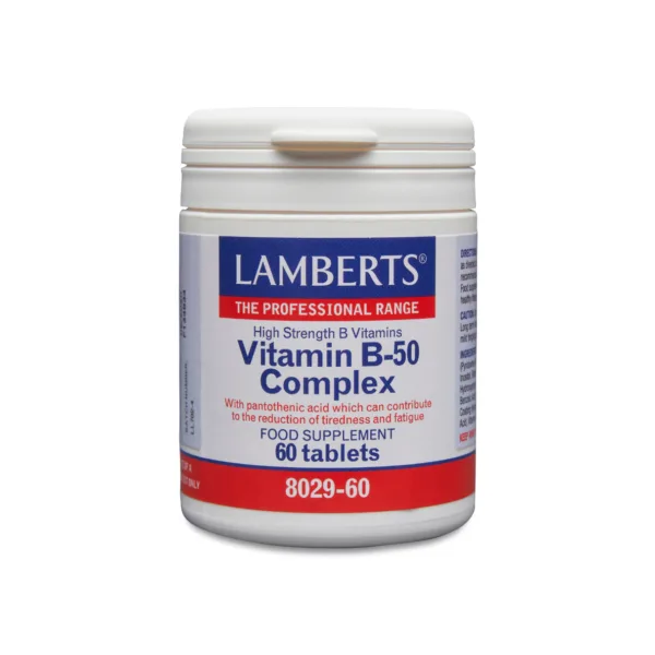 Lamberts Vitamin B-50 Complex food supplements - available at vitaltone.co.uk