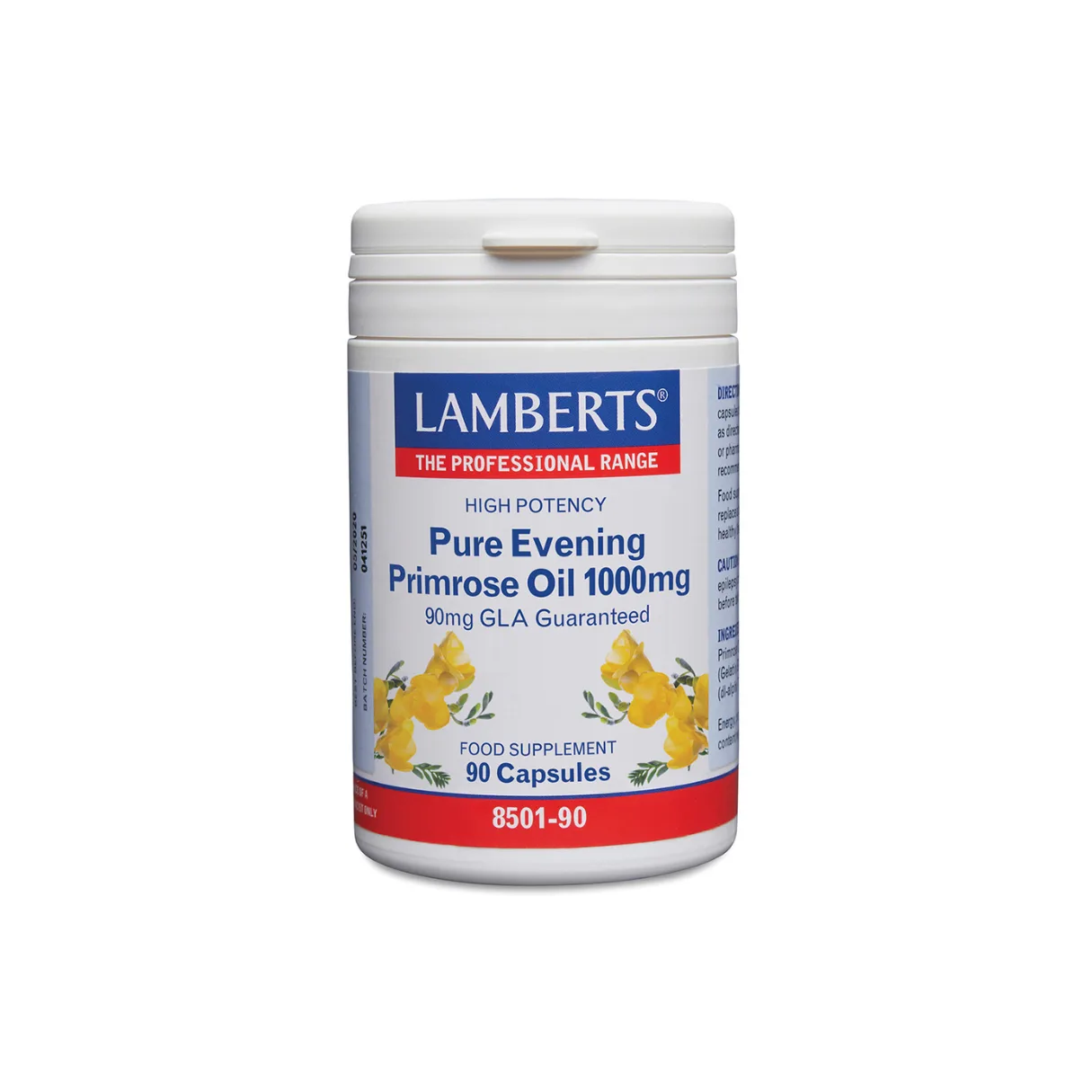 8501-90 Lamberts Pure Evening Primrose Oil 1000mg Lamberts Health Care Pure Evening Primrose Oil 1000mg (90 Capsules) - Image 1
