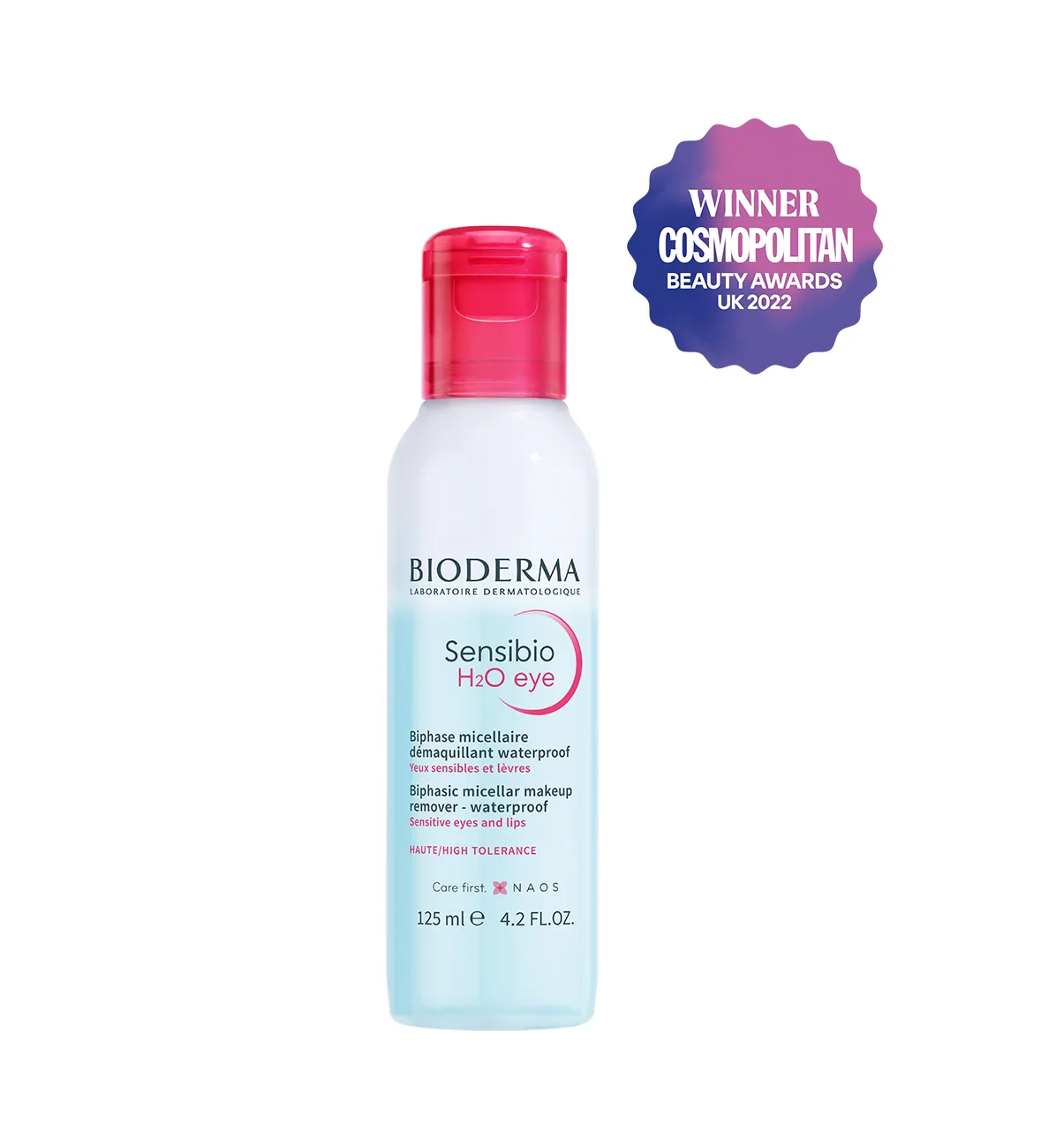 Bioderma Sensibio H2O  micellar water Eye waterproof makeup remover 125ML - Image 4
