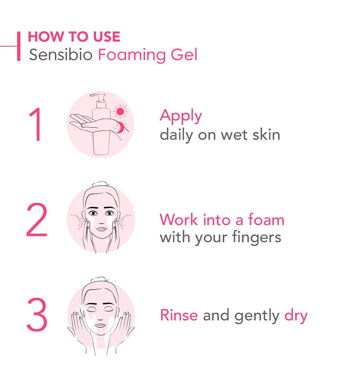 Bioderma Sensibio Foaming Gel face wash for sensitive skin 200ML - Image 3