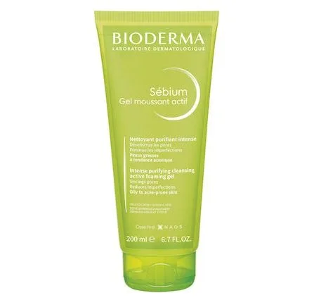 Bioderma Sébium Active Foaming Gel gentle face wash for acne-prone skin 200ML - Image 1