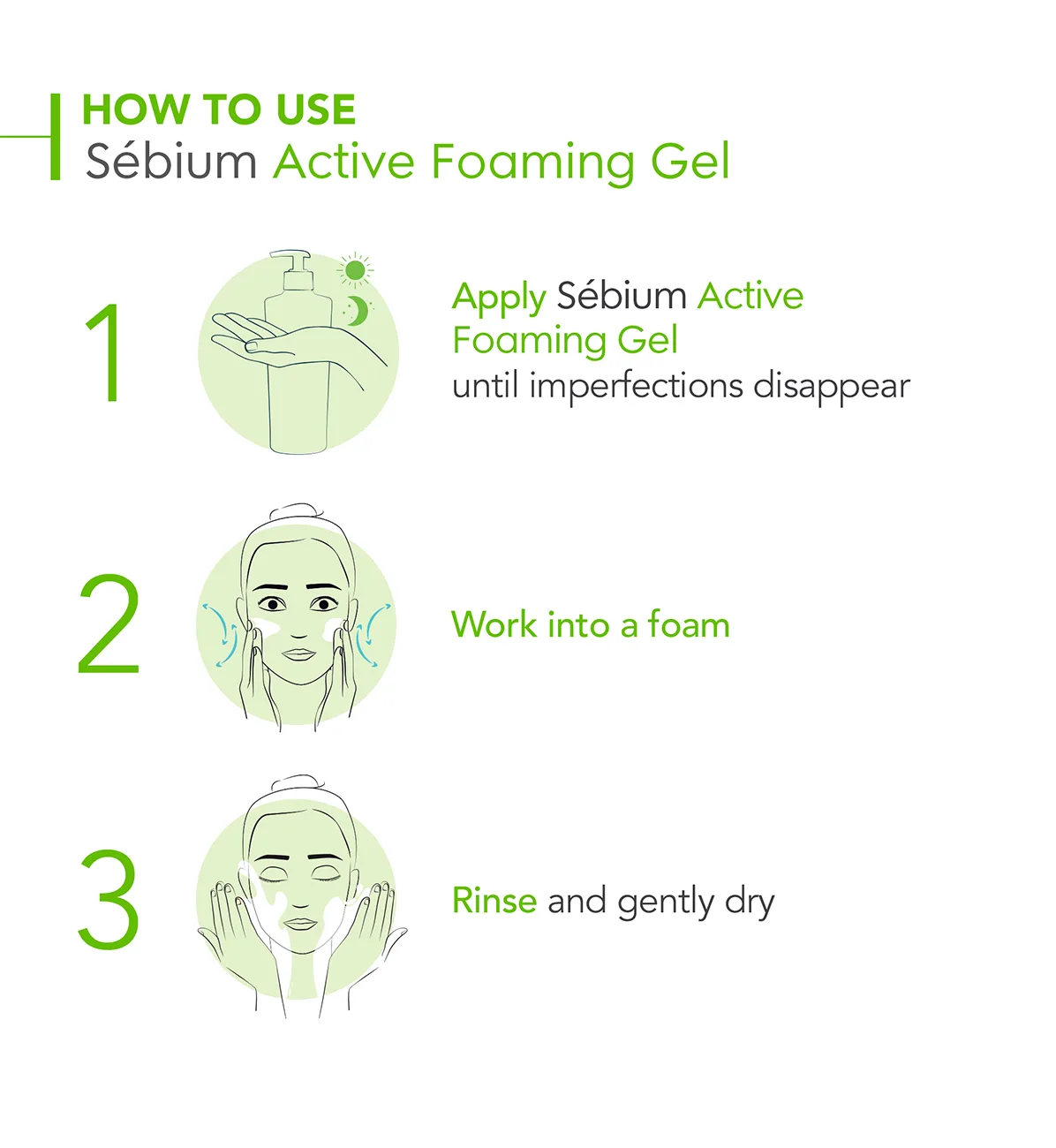 Bioderma Sébium Active Foaming Gel gentle face wash for acne-prone skin 200ML - Image 2