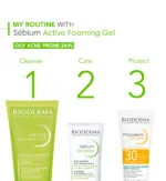 Bioderma Sébium Active Foaming Gel gentle face wash for acne-prone skin 200ML - Image 3