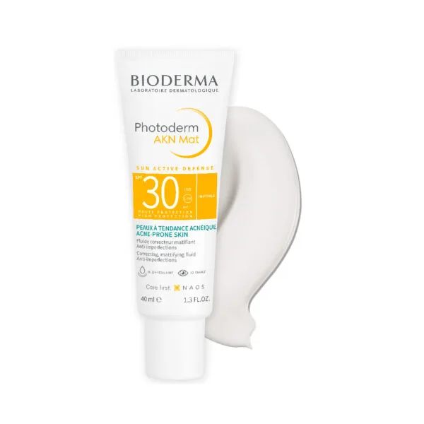 Bioderma Photoderm AKN Mat SPF30+ Sunscreen for combination to oily skin prone to acne 40ML