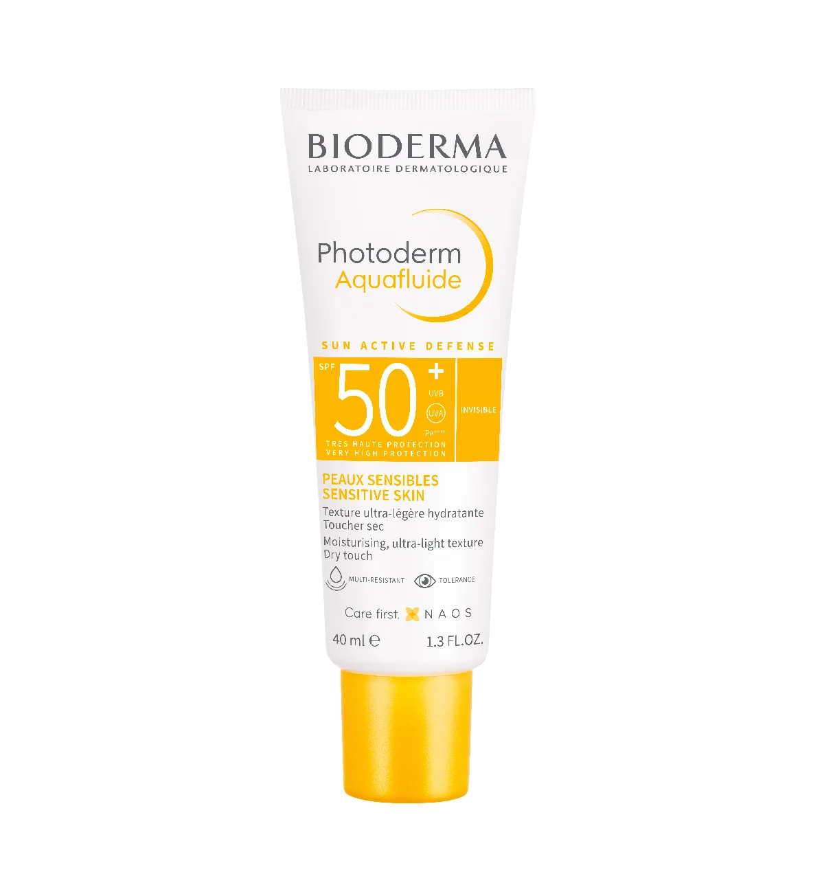 3701129804377_AQUAFLUID SPF50+ 40ml-PDP1 Bioderma Photoderm Aquafluide SPF50+ Face Sunscreen for Sensitive Skin 40ML - Image 1
