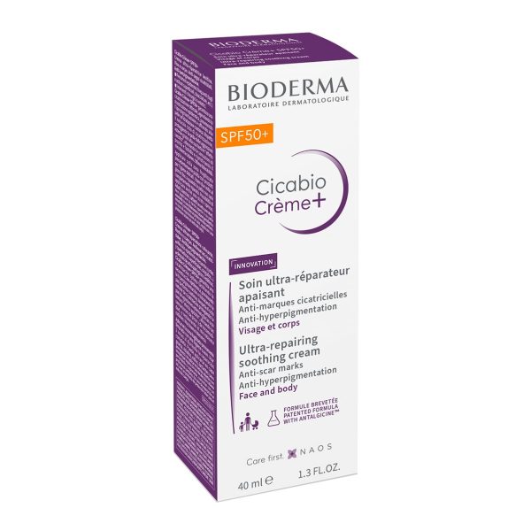 Bioderma Cicabio SPF50+ Soothing, Skin Healing Cream with sun protection 40ML