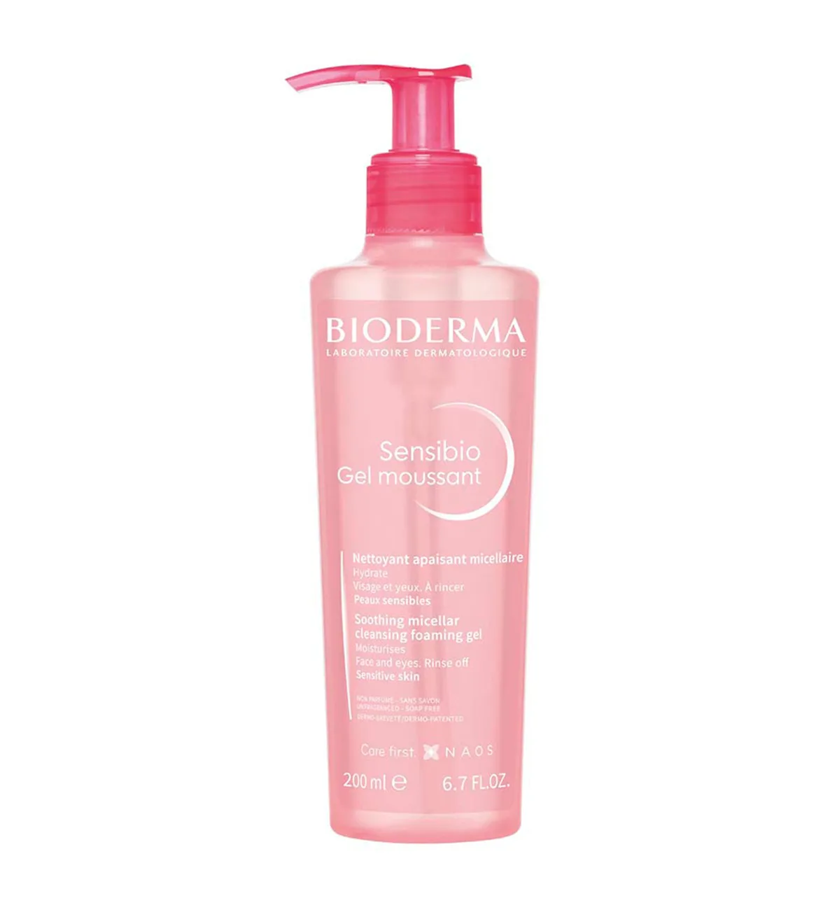 Sensibio Foaming Gel 200ml front Bioderma Sensibio Foaming Gel face wash for sensitive skin 200ML - Image 1