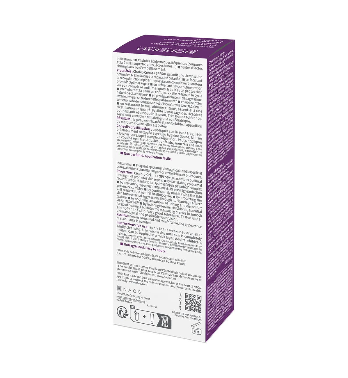 Bioderma Cicabio Creme+ SPF50+ 40ml - Image 4