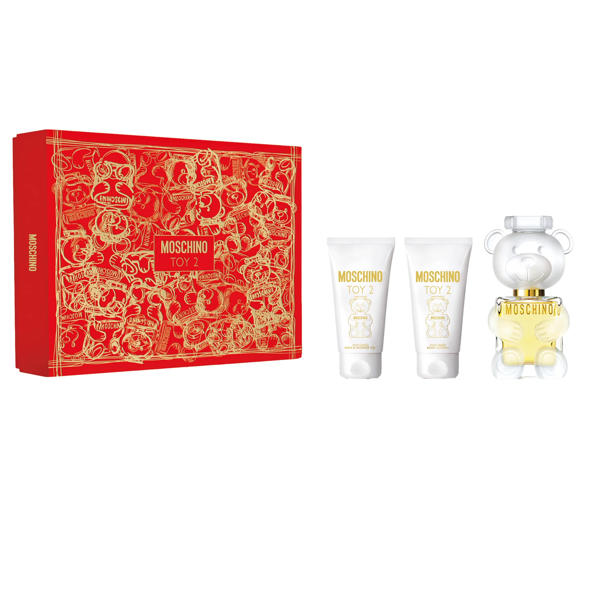 Moschino Toy 2 Eau de Parfum XMas 2025 Gift Set Natural Spray + Bath & Shower Gel + Body Lotion - Image 1