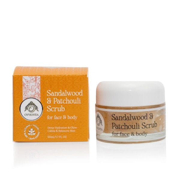 Ovviovita Sandalwood & Patchouli Face &  Body Scrub