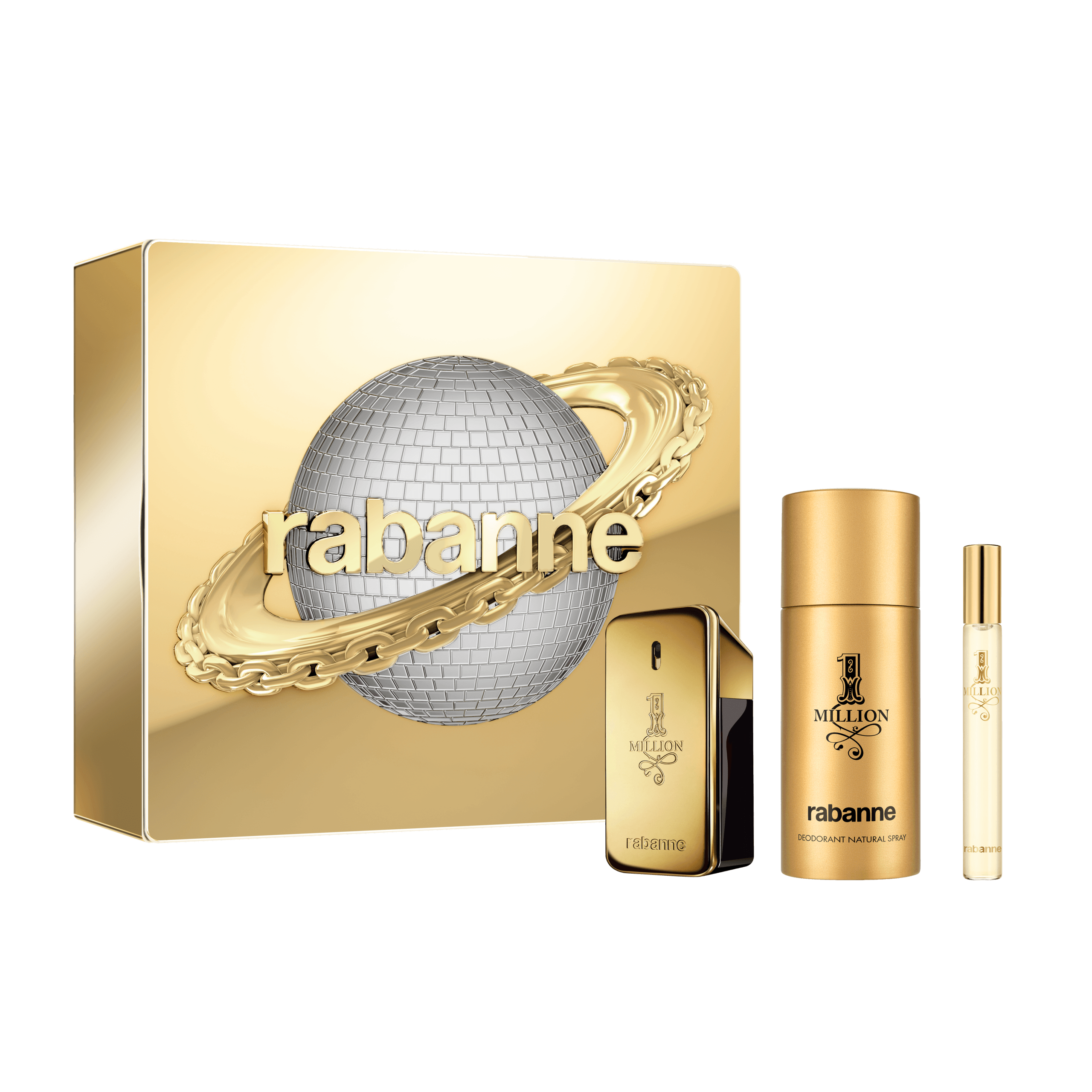 3349668672325_1 Rabanne 1 Million Eau De Toilette Giftset 50ml - Image 1